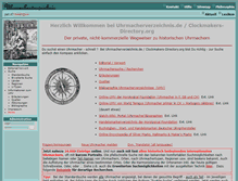 Tablet Screenshot of clockmakers-directory.org